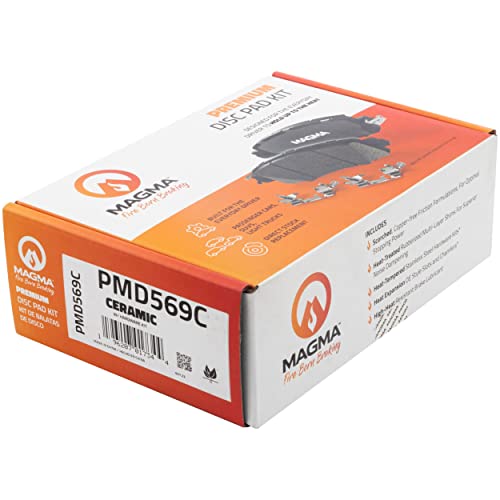 MAGMA Premium PMD569C Ceramic Brake Pads, Front