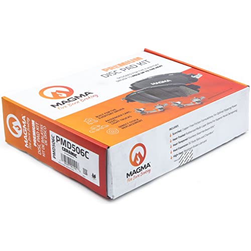 MAGMA Premium PMD506C Ceramic Brake Pads, Front