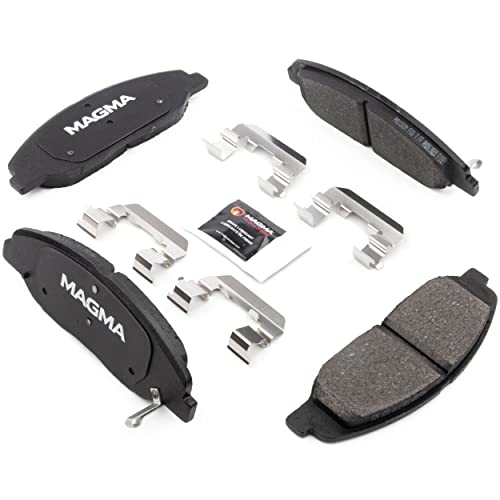 MAGMA Premium PMD1332M Semi-Metallic Brake Pads, Front