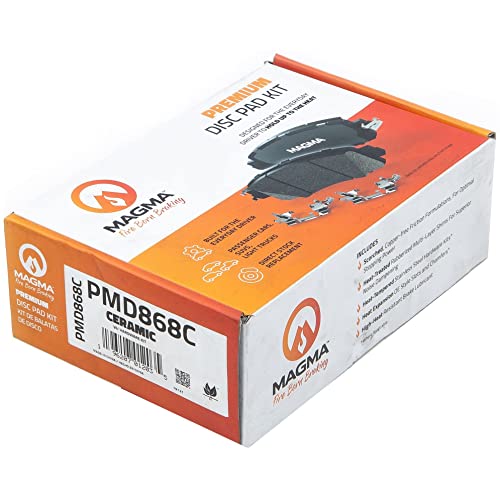MAGMA Premium PMD868C Ceramic Brake Pads, Rear