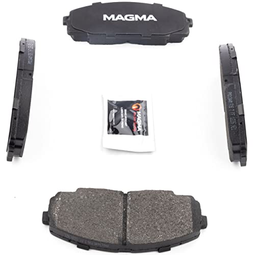 MAGMA Premium PMD1344M Semi-Metallic Brake Pads, Front