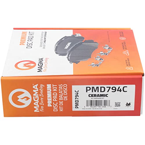 MAGMA Premium PMD794C Ceramic Brake Pads, Front