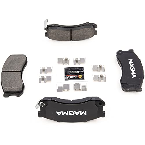 MAGMA Premium PMD428M Semi-Metallic Brake Pads, Front
