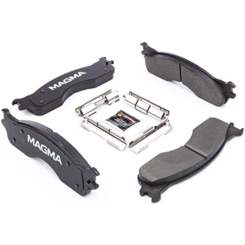 MAGMA Premium PMD1054M Semi-Metallic Brake Pads, Front
