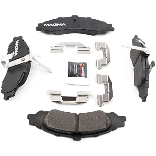 MAGMA Premium PMD1043M Semi-Metallic Brake Pads, Front