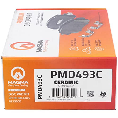 MAGMA Premium PMD493C Ceramic Brake Pads, Front