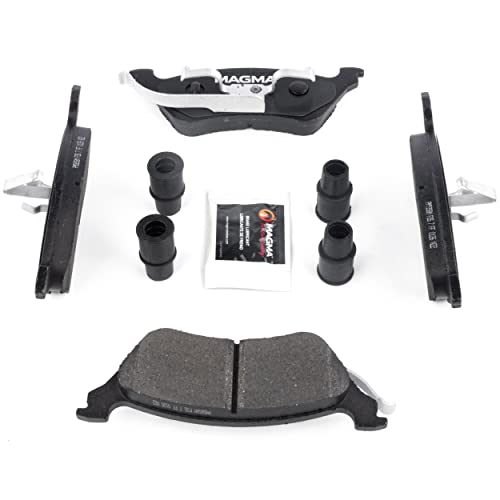 MAGMA Premium PMD858M Semi-Metallic Brake Pads, Rear