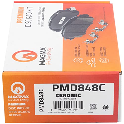 MAGMA Premium PMD848C Ceramic Brake Pads, Rear