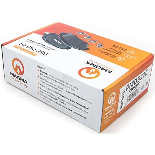 MAGMA Premium PMD532C Ceramic Brake Pads, Rear