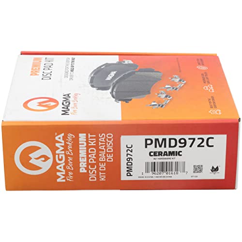 MAGMA Premium PMD972C Ceramic Brake Pads, Front