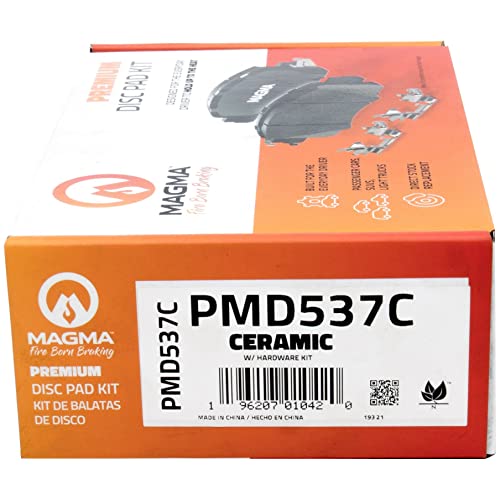 MAGMA Premium PMD537C Ceramic Brake Pads, Rear