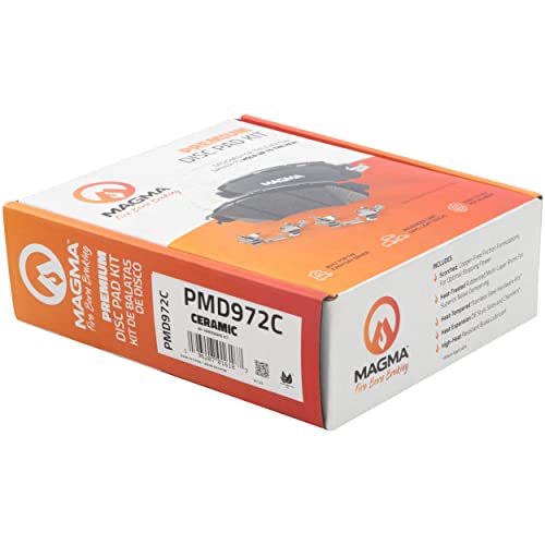 MAGMA Premium PMD972C Ceramic Brake Pads, Front