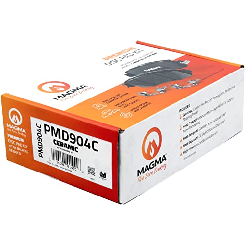 MAGMA Premium PMD904C Ceramic Brake Pads, Front