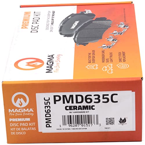 MAGMA Premium PMD635C Ceramic Brake Pads, Front