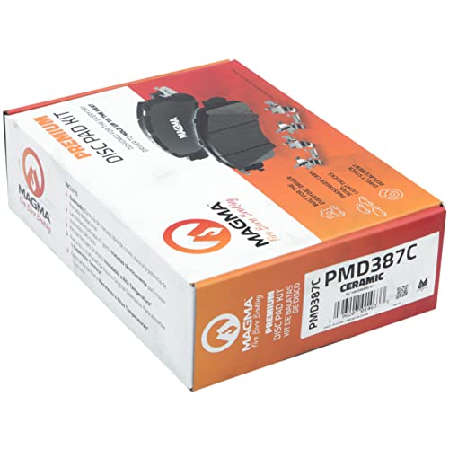 MAGMA Premium PMD387C Ceramic Brake Pads, Front
