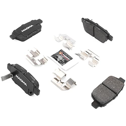 MAGMA Premium PMD1103M Semi-Metallic Brake Pads, Rear