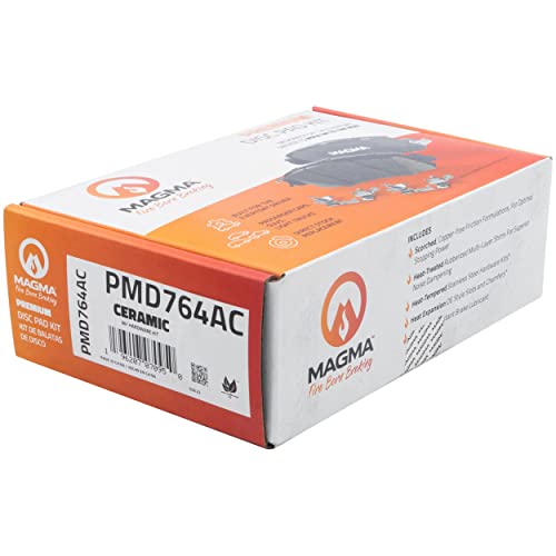 MAGMA Premium PMD764AC Ceramic Brake Pads, Front