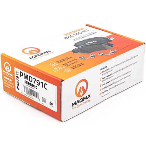 MAGMA Premium PMD791C Ceramic Brake Pads, Rear