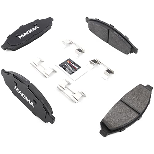 MAGMA Premium PMD931M Semi-Metallic Brake Pads, Front
