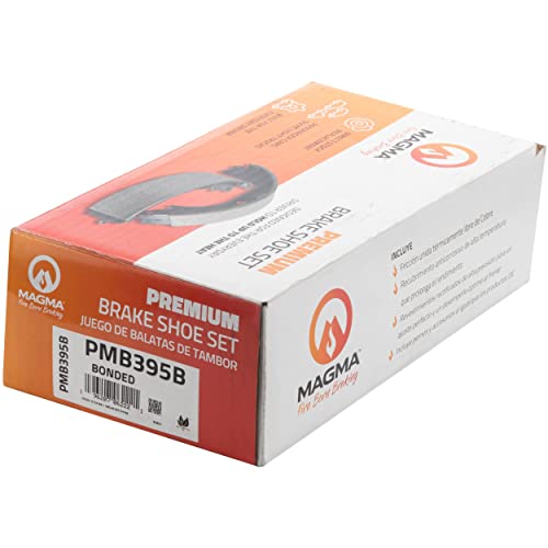 MAGMA Premium PMB395B Bonded Drum Brake Shoe