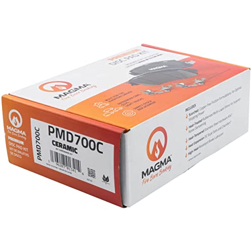 MAGMA Premium PMD700C Ceramic Brake Pads, Front