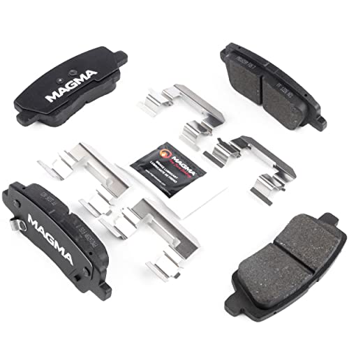 MAGMA Premium PMD1659M Semi-Metallic Brake Pads, Rear