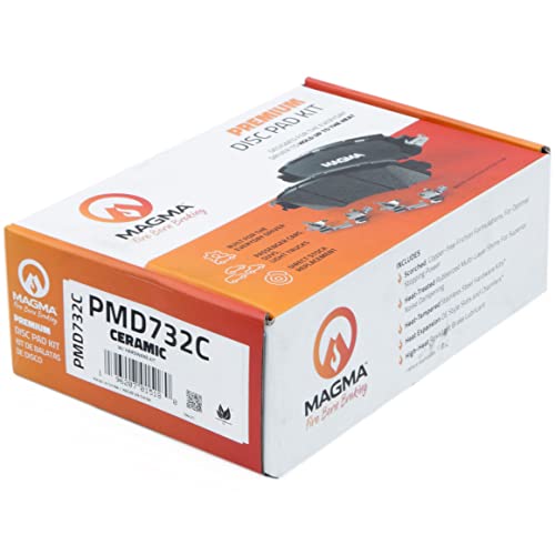 MAGMA Premium PMD732C Ceramic Brake Pads, Rear