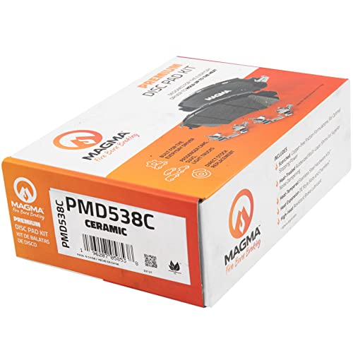 MAGMA Premium PMD538C Ceramic Brake Pads, Rear