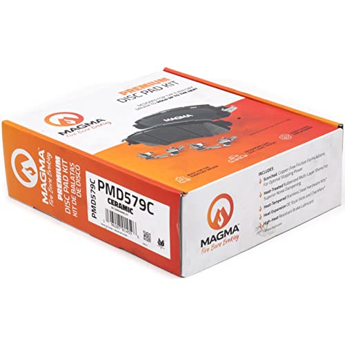 MAGMA Premium PMD579C Ceramic Brake Pads, Front