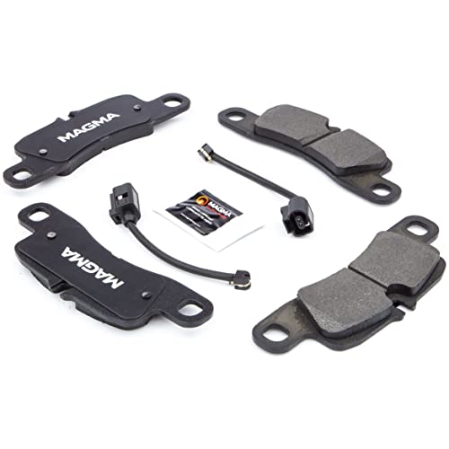 MAGMA Premium PMD1390M Semi-Metallic Brake Pads, Rear