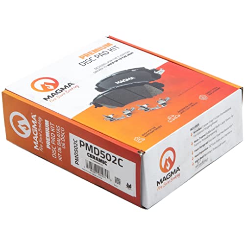 MAGMA Premium PMD502C Ceramic Brake Pads, Front