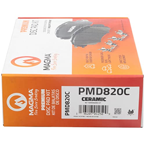MAGMA Premium PMD820C Ceramic Brake Pads, Front