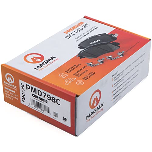 MAGMA Premium PMD798C Ceramic Brake Pads, Front