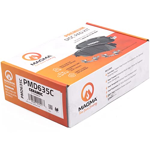 MAGMA Premium PMD635C Ceramic Brake Pads, Front
