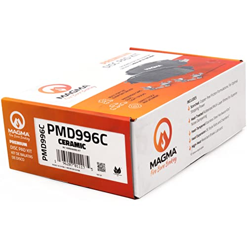 MAGMA Premium PMD996C Ceramic Brake Pads, Rear