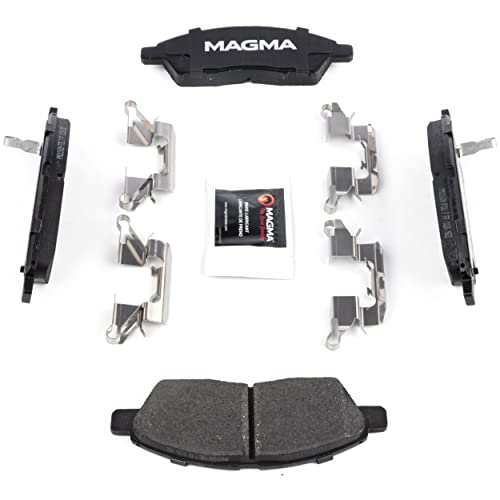 MAGMA Premium PMD1592M Semi-Metallic Brake Pads, Front