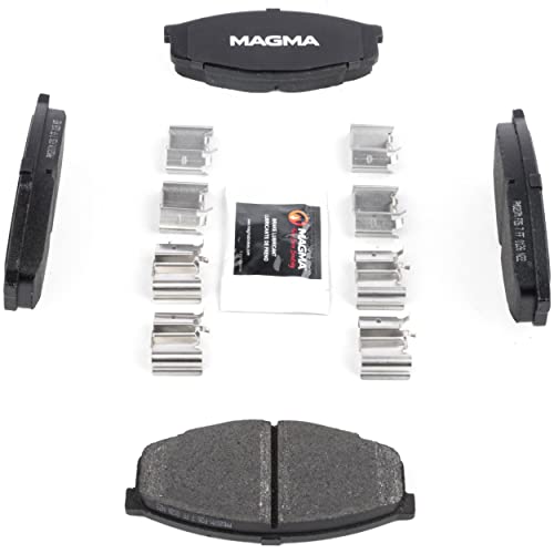 MAGMA Premium PMD207M Semi-Metallic Brake Pads, Front