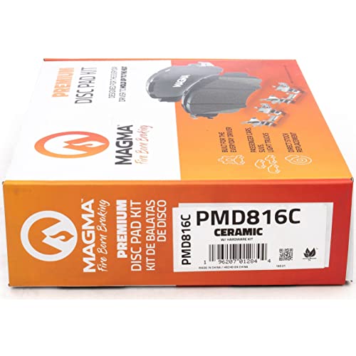 MAGMA Premium PMD816C Ceramic Brake Pads, Front
