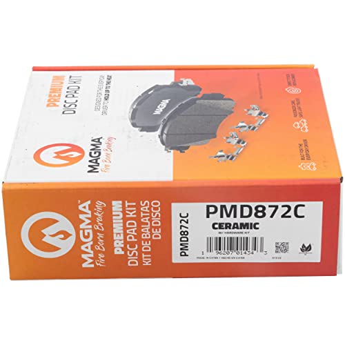 MAGMA Premium PMD872C Ceramic Brake Pads, Front
