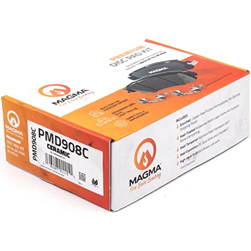 MAGMA Premium PMD908C Ceramic Brake Pads, Front