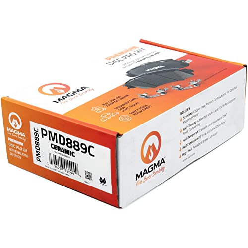 MAGMA Premium PMD889C Ceramic Brake Pads, Front
