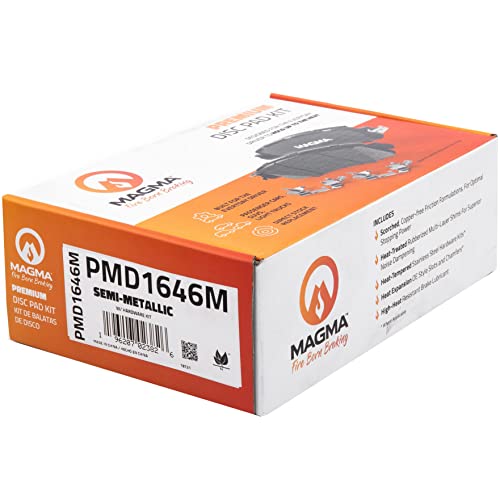 MAGMA Premium Semi-Metallic Brake Pads PMD1646M