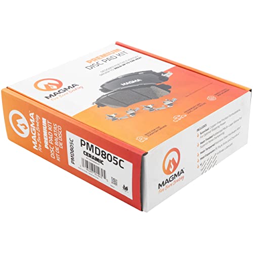 MAGMA Premium PMD805C Ceramic Brake Pads, Front