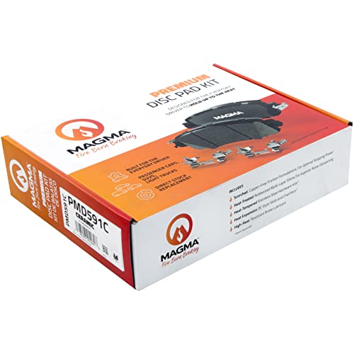 MAGMA Premium PMD591C Ceramic Brake Pads, Front