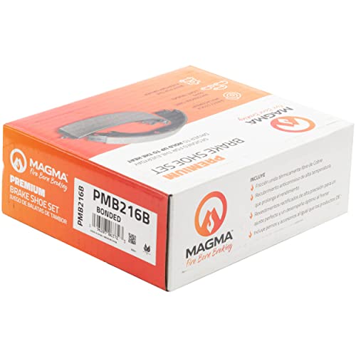 MAGMA Premium PMB216B Bonded Drum Brake Shoe