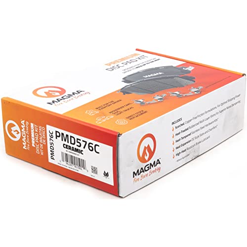 MAGMA Premium PMD576C Ceramic Brake Pads, Front