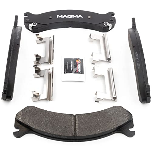 MAGMA Premium PMD784M Semi-Metallic Brake Pads, Front