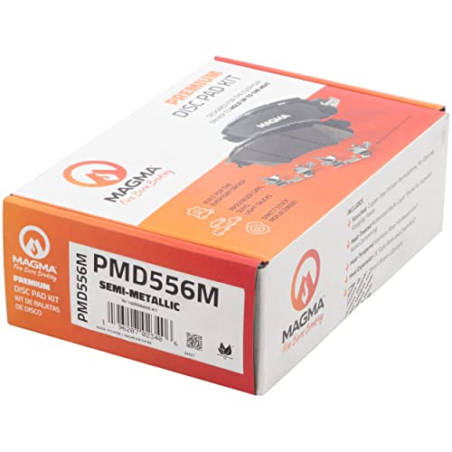 MAGMA Premium PMD556M Semi-Metallic Brake Pads, Front