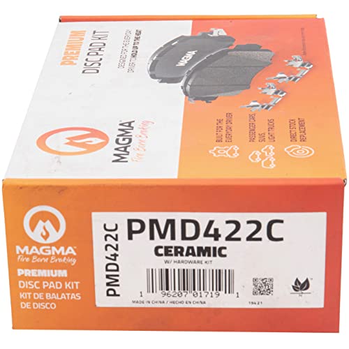 MAGMA Premium PMD422C Ceramic Brake Pads, Front