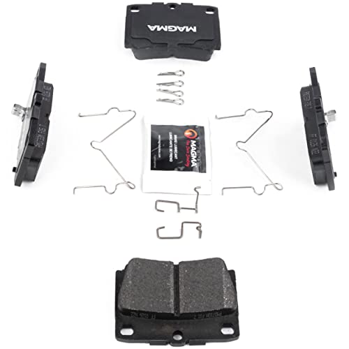 MAGMA Premium PMD733M Semi-Metallic Brake Pads, Rear